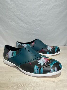 Biion Golf Shoes Jungle Night Floral Slip-On Men’s 6 Women’s 8 Spikeless New